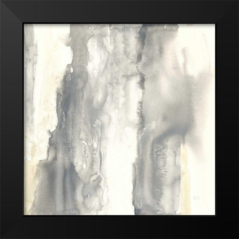 Pale Taupe II Black Modern Wood Framed Art Print by Paschke, Chris