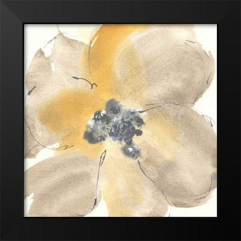 Flower Tones I Black Modern Wood Framed Art Print by Paschke, Chris