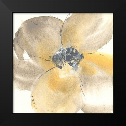 Flower Tones II Black Modern Wood Framed Art Print by Paschke, Chris