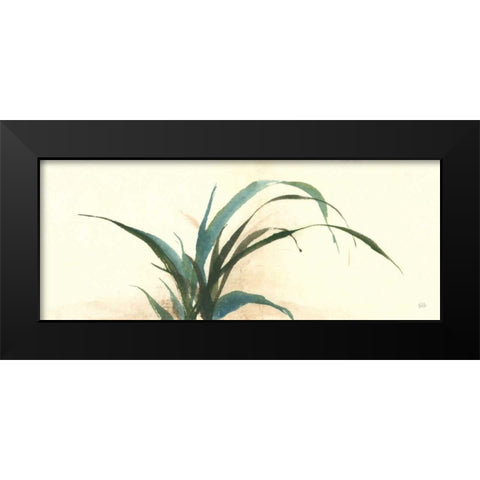Horizontal Grass I Black Modern Wood Framed Art Print by Paschke, Chris