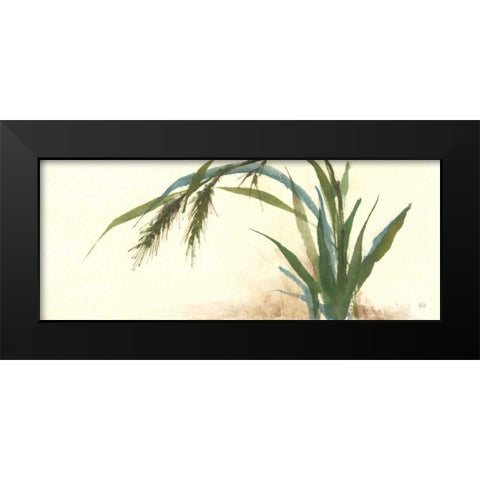 Horizontal Grass II Black Modern Wood Framed Art Print by Paschke, Chris