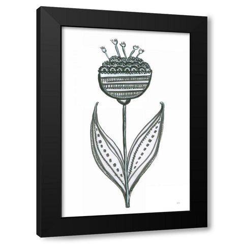 Bloom Town II Black Modern Wood Framed Art Print by Averinos, Melissa