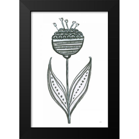 Bloom Town II Black Modern Wood Framed Art Print by Averinos, Melissa