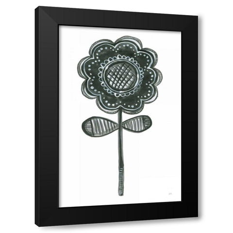 Bloom Town III Black Modern Wood Framed Art Print by Averinos, Melissa