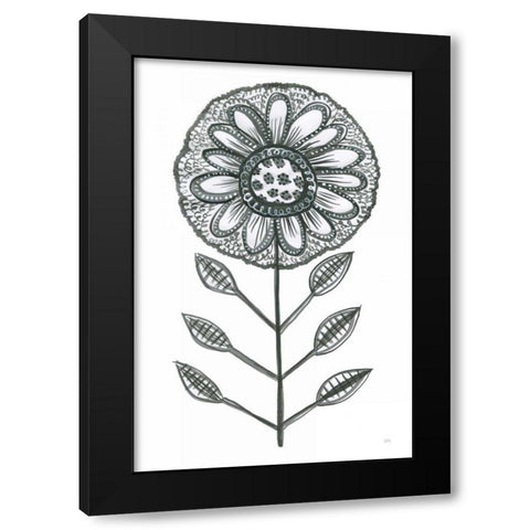 Bloom Town IV Black Modern Wood Framed Art Print with Double Matting by Averinos, Melissa