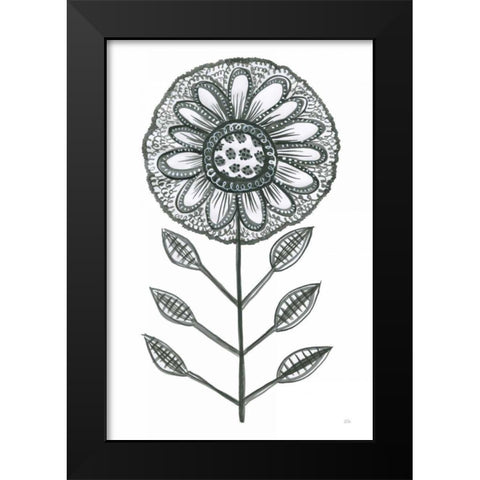 Bloom Town IV Black Modern Wood Framed Art Print by Averinos, Melissa