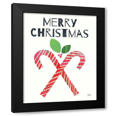 Mod Christmas I Black Modern Wood Framed Art Print by Averinos, Melissa