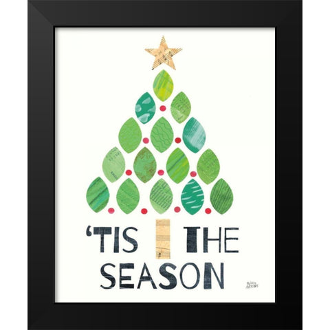 Mod Christmas II Black Modern Wood Framed Art Print by Averinos, Melissa