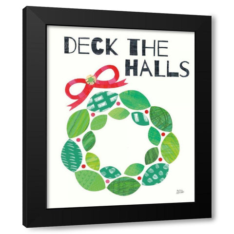 Mod Christmas III Black Modern Wood Framed Art Print by Averinos, Melissa