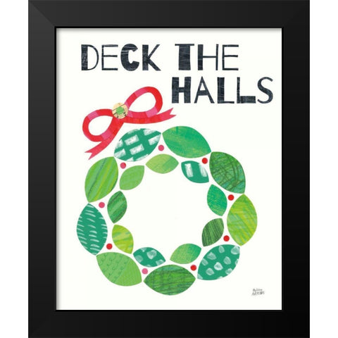 Mod Christmas III Black Modern Wood Framed Art Print by Averinos, Melissa
