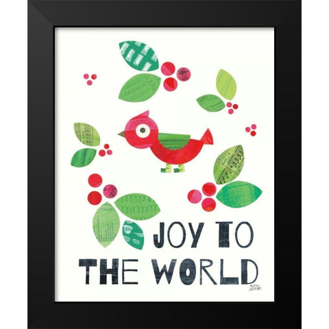 Mod Christmas IV Black Modern Wood Framed Art Print by Averinos, Melissa