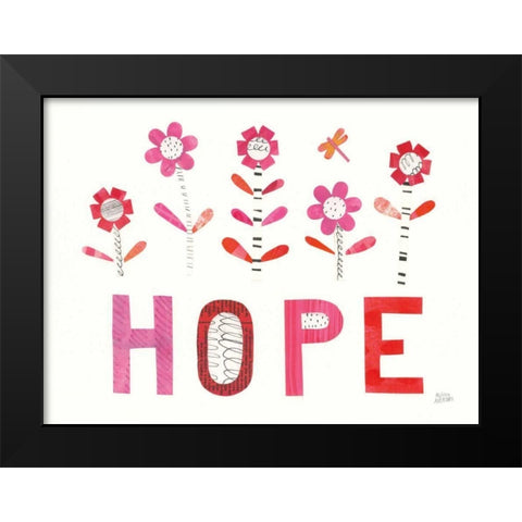 Love Words I Black Modern Wood Framed Art Print by Averinos, Melissa