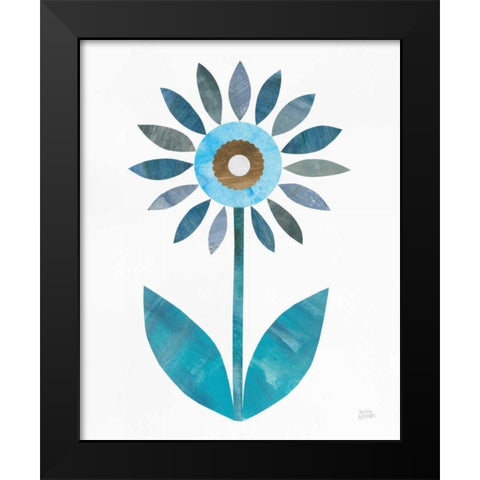 Retro Blooms III Black Modern Wood Framed Art Print by Averinos, Melissa