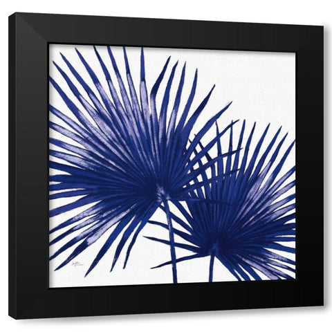 Welcome to Paradise XII Indigo Black Modern Wood Framed Art Print by Penner, Janelle