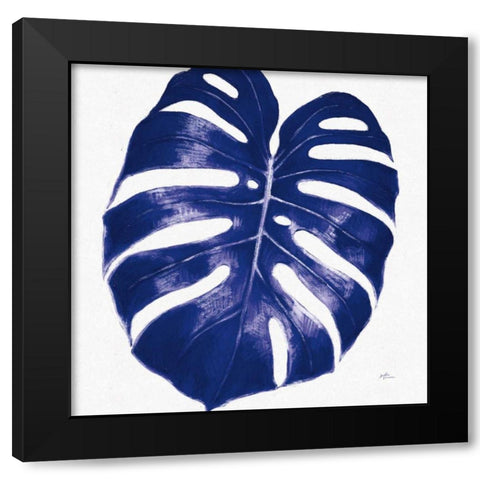 Welcome to Paradise XIII Indigo Black Modern Wood Framed Art Print with Double Matting by Penner, Janelle