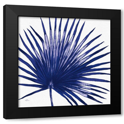 Welcome to Paradise XVI Indigo Black Modern Wood Framed Art Print by Penner, Janelle