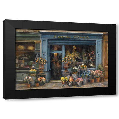 Lartisan Fleuriste Black Modern Wood Framed Art Print with Double Matting by Hageman, Marilyn