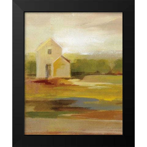Hillside Barn I Black Modern Wood Framed Art Print by Vassileva, Silvia