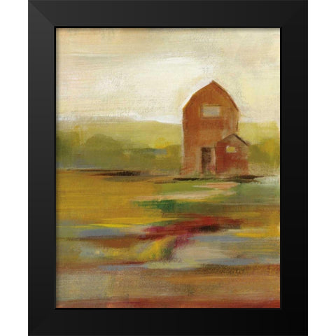 Hillside Barn II Black Modern Wood Framed Art Print by Vassileva, Silvia