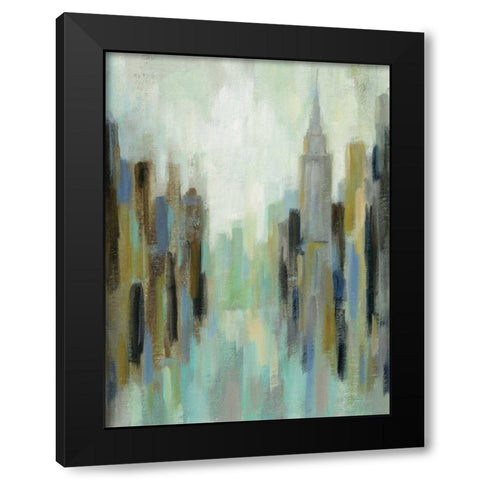 New York Morning II Black Modern Wood Framed Art Print by Vassileva, Silvia