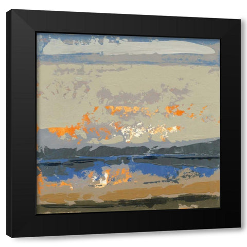 Evening Killala Bay Black Modern Wood Framed Art Print with Double Matting by Dowling, Grainne