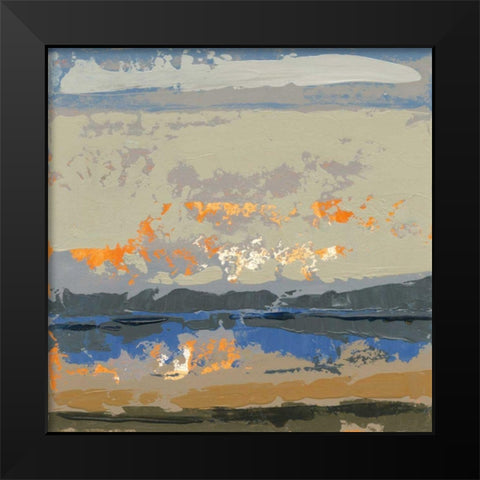 Evening Killala Bay Black Modern Wood Framed Art Print by Dowling, Grainne