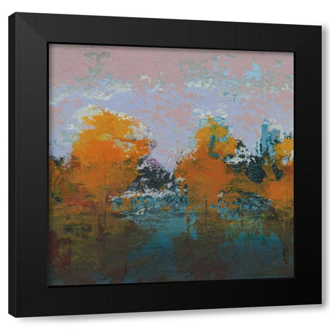Blackrath Black Modern Wood Framed Art Print by Dowling, Grainne