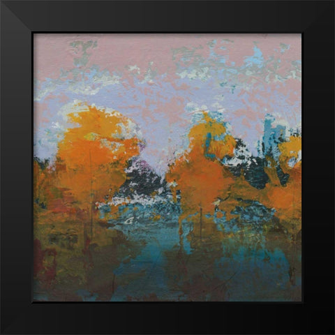 Blackrath Black Modern Wood Framed Art Print by Dowling, Grainne