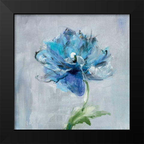 Floral Bloom II v2 Black Modern Wood Framed Art Print by Nai, Danhui