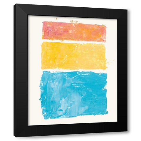 Vacation I Black Modern Wood Framed Art Print by Adams, Sarah