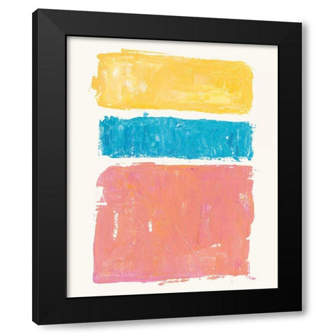 Vacation II Black Modern Wood Framed Art Print with Double Matting by Adams, Sarah
