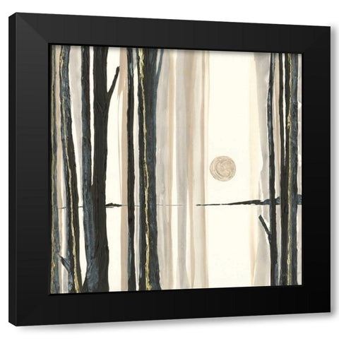 Through the Trees IV Black Modern Wood Framed Art Print by Paschke, Chris