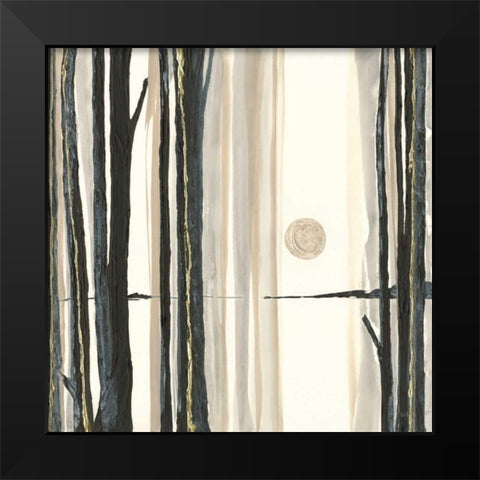 Through the Trees IV Black Modern Wood Framed Art Print by Paschke, Chris