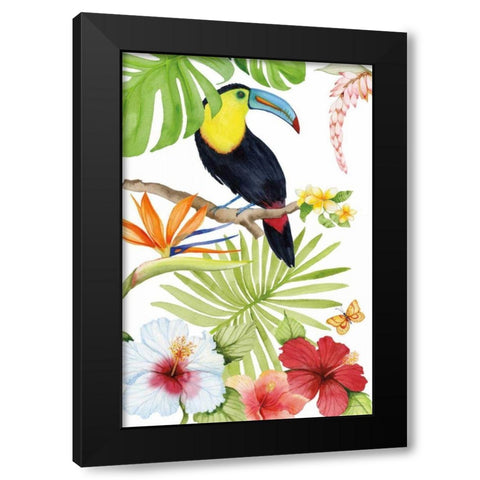 Treasures of the Tropics I Black Modern Wood Framed Art Print by McKenna, Kathleen Parr
