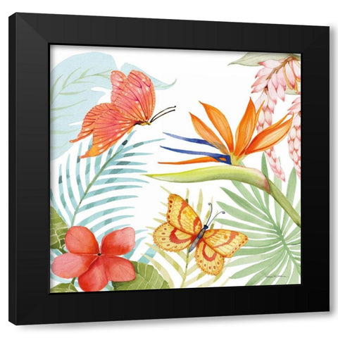 Treasures of the Tropics IV Black Modern Wood Framed Art Print with Double Matting by McKenna, Kathleen Parr