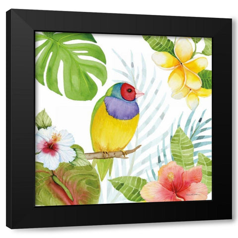 Treasures of the Tropics V Black Modern Wood Framed Art Print with Double Matting by McKenna, Kathleen Parr
