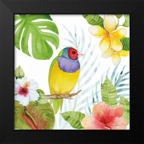Treasures of the Tropics V Black Modern Wood Framed Art Print by McKenna, Kathleen Parr