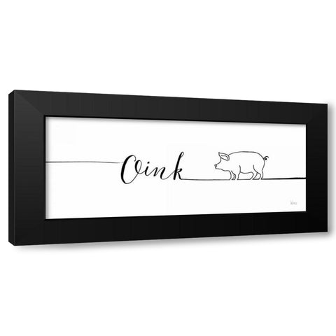 Underlined Farm I Black Modern Wood Framed Art Print by Charron, Veronique