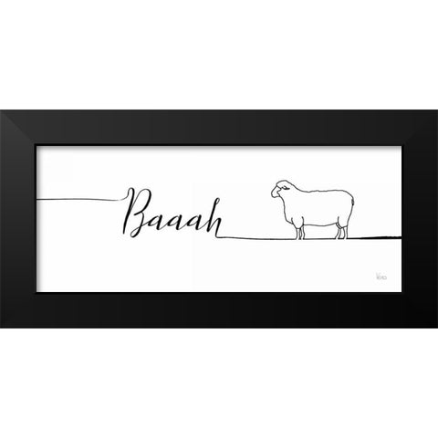 Underlined Farm II Black Modern Wood Framed Art Print by Charron, Veronique