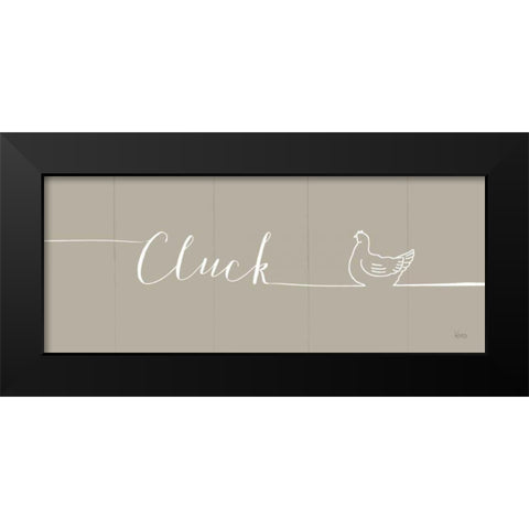 Underlined Farm IV Greige Black Modern Wood Framed Art Print by Charron, Veronique