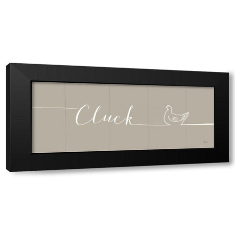 Underlined Farm IV Greige Black Modern Wood Framed Art Print with Double Matting by Charron, Veronique