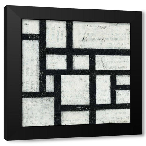 Labyrinth III Black Modern Wood Framed Art Print with Double Matting by Hershey, Moira
