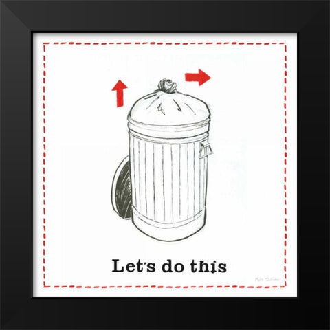 Home Improvement III Black Modern Wood Framed Art Print by Sullivan, Myles