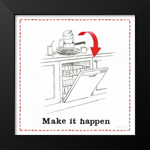 Home Improvement V Black Modern Wood Framed Art Print by Sullivan, Myles