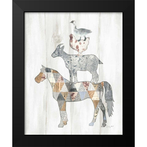 Farm Family II Black Modern Wood Framed Art Print by Prahl, Courtney