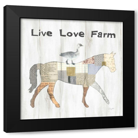Farm Family V Black Modern Wood Framed Art Print with Double Matting by Prahl, Courtney