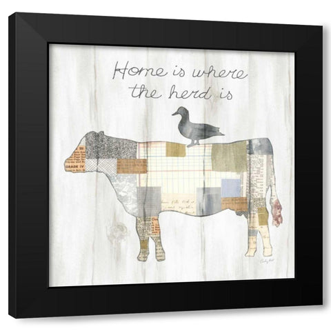 Farm Family VI Black Modern Wood Framed Art Print with Double Matting by Prahl, Courtney