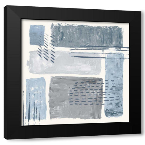 Between the Lines II Black Modern Wood Framed Art Print with Double Matting by Adams, Sarah