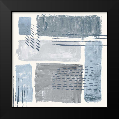 Between the Lines II Black Modern Wood Framed Art Print by Adams, Sarah