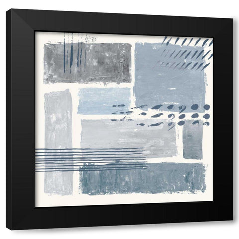 Between the Lines III Black Modern Wood Framed Art Print with Double Matting by Adams, Sarah